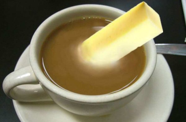 butter in coffee