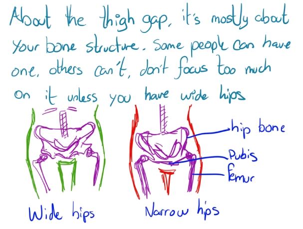 inner thigh gap